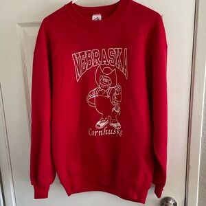 Nebraska Cornhuskers Red Sweatshirt L
